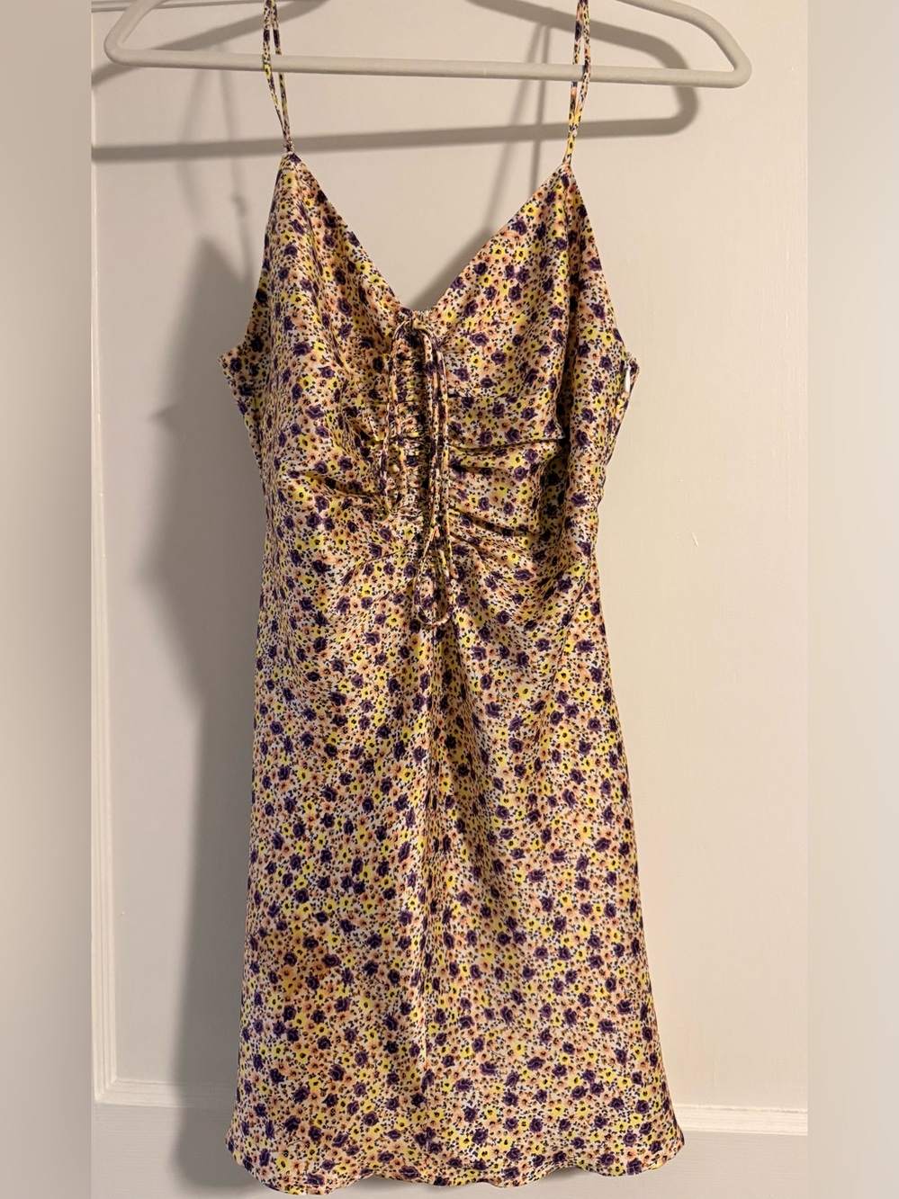 Zara Yellow Floral Slip Dress